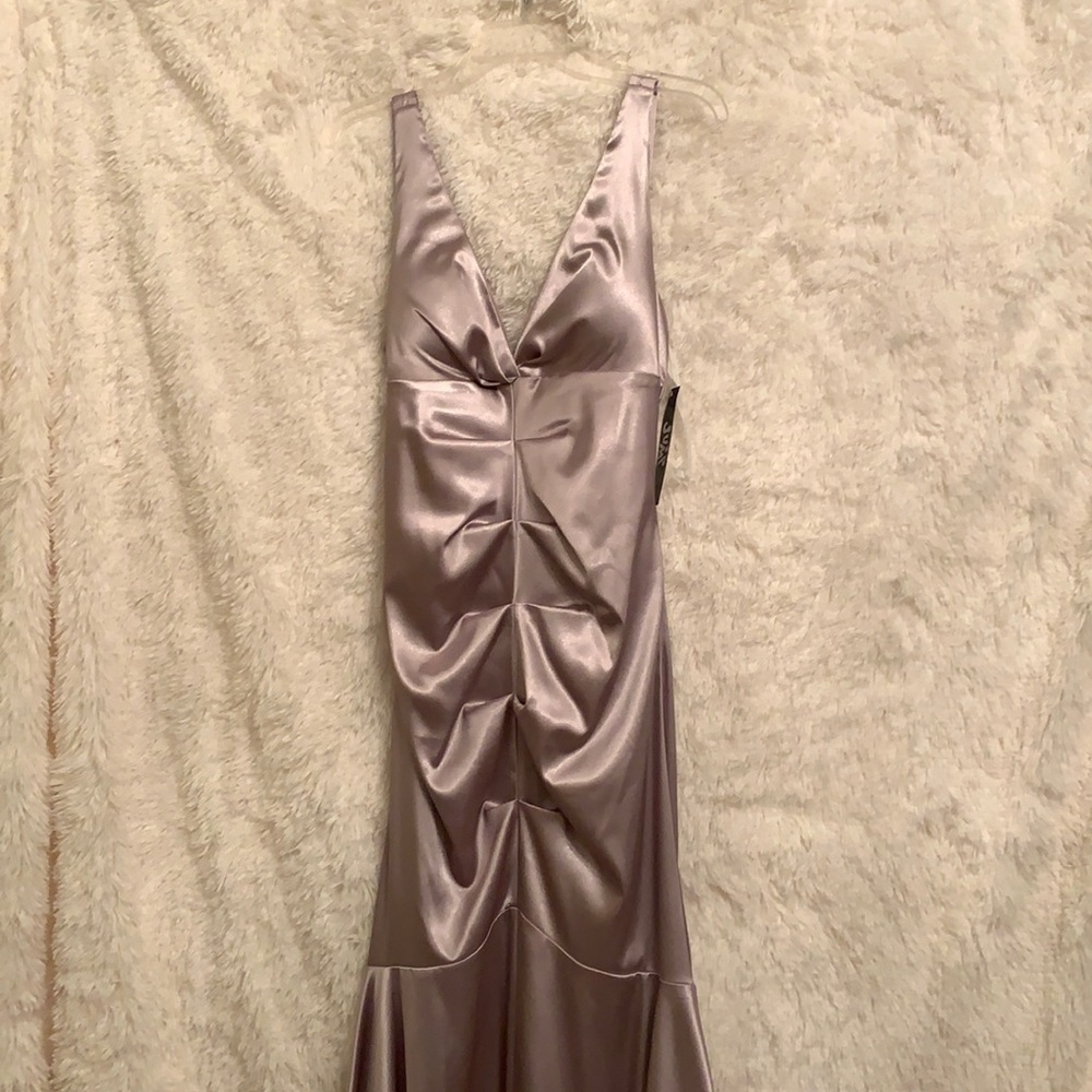 Formal Silver/Purple Dress. Never worn